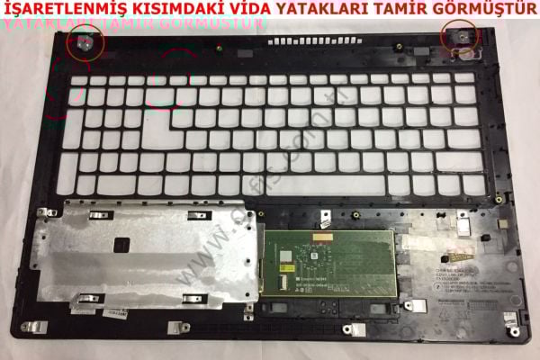 LENOVO İDEAPAD 510-15IKB ÜST KASA AP10S000310 KLAVYE KASASI *İŞARETLENMİŞ VİDA YATAKLARI TAMİR GÖRMÜŞTÜR*
