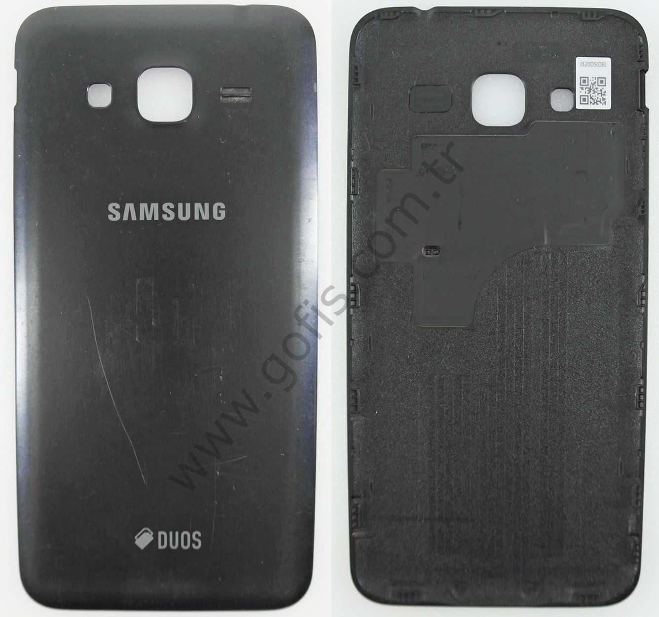 SAMSUNG GALAXY J3 2016 DUOS ARKA PİL KAPAK J320DS(DB) PLASTİK SİYAH %100 ORİJİNAL