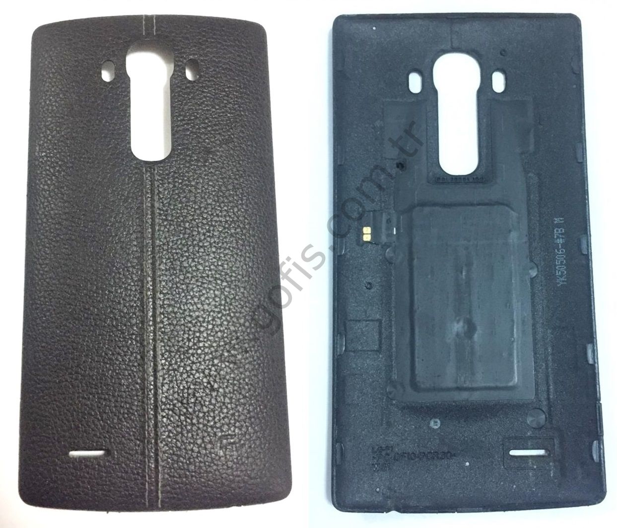 LG G4 ARKA PİL KAPAK DERİ GÖRÜNÜMLÜ SİYAH %100 ORİJİNAL