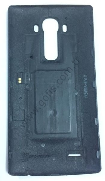 LG G4 ARKA PİL KAPAK DERİ GÖRÜNÜMLÜ SİYAH %100 ORİJİNAL