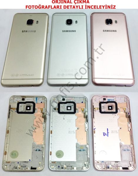 SAMSUNG GALAXY C5 C5000 KASA KAPAK +KAMERA LENS CAMI %100 ORİJİNAL