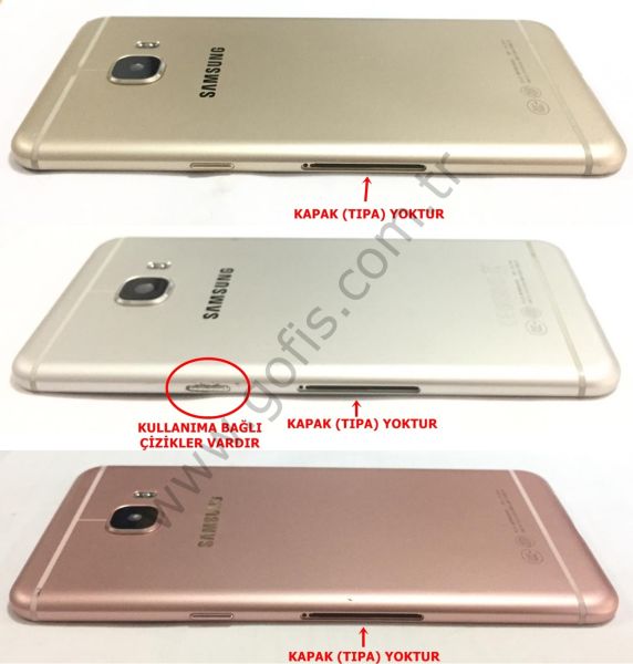 SAMSUNG GALAXY C5 C5000 KASA KAPAK +KAMERA LENS CAMI %100 ORİJİNAL