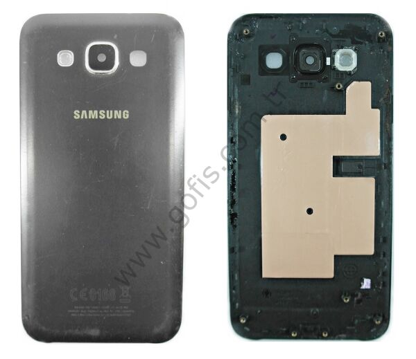SAMSUNG GALAXY E5 ARKA PİL KAPAK PLASTİK SİYAH %100 ORİJİNAL