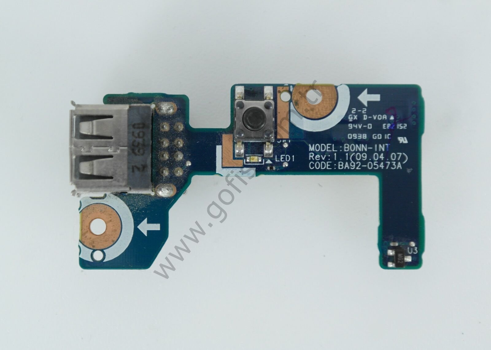 SAMSUNG R518 R522 R520 USB PORT BOARD/ON OFF BOARD BA92-05473A