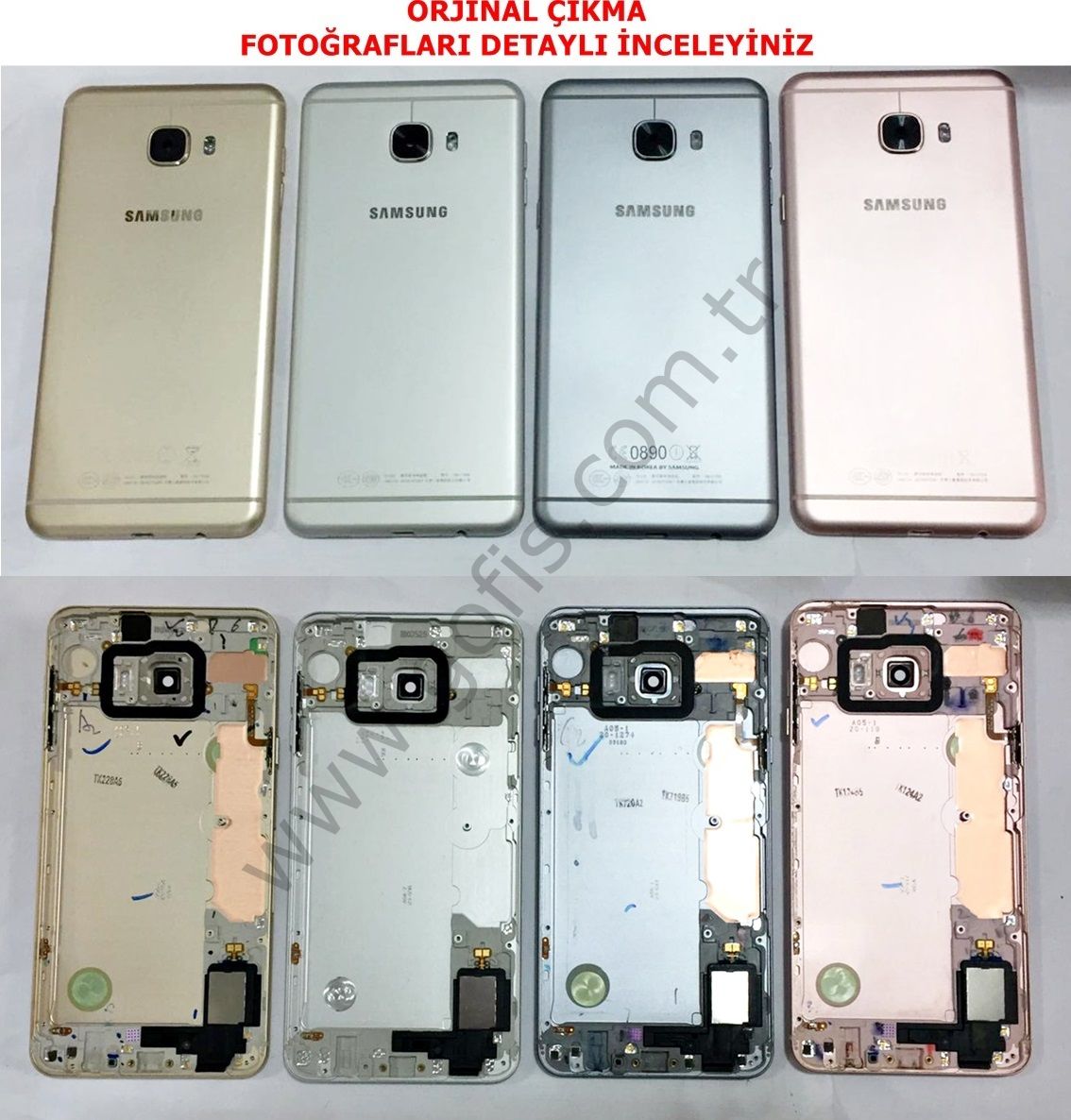 SAMSUNG GALAXY C7 C7000 KASA KAPAK +BUZZER +KAMERA LENS CAMI SM-C7000 %100 ORİJİNAL