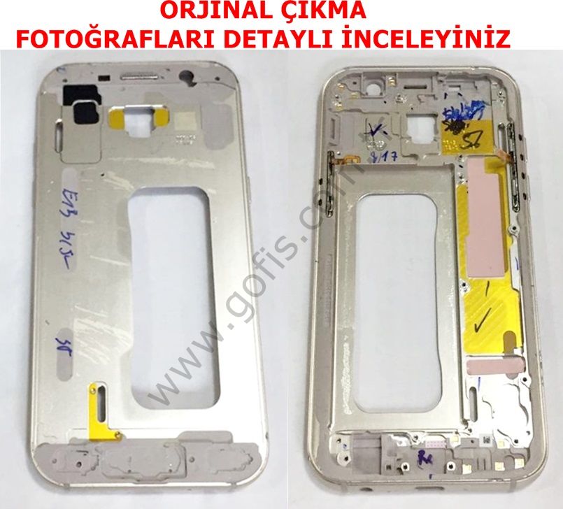 SAMSUNG GALAXY A5 2017 A520 DUAL ORTA KASA GOLD (ÇİFT SİM) %100 ORİJİNAL