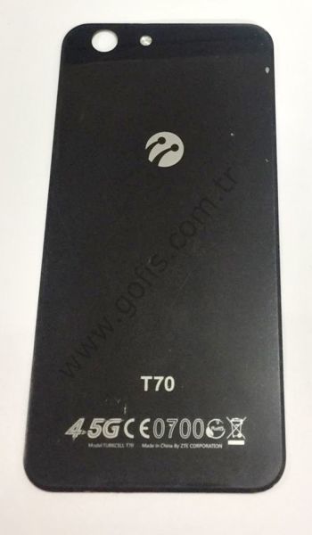 TURKCELL T70 ARKA PİL KAPAK SİYAH %100 ORİJİNAL