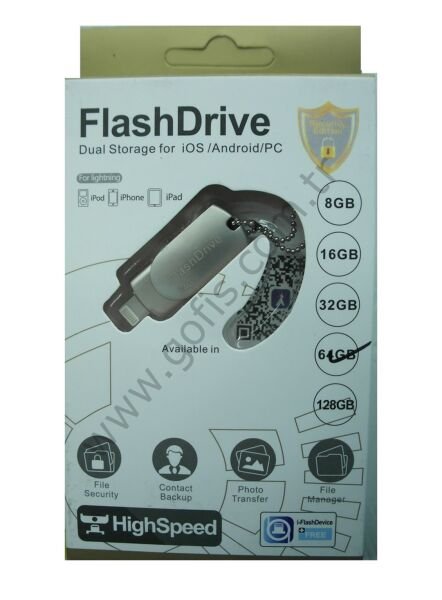 APPLE İOS, ANDROİD UYUMLU OTG FLASH BELLEK