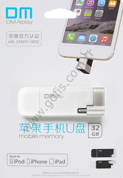 DM LİFE APD001 İPHONE USB FLASH BELLEK 32 GB