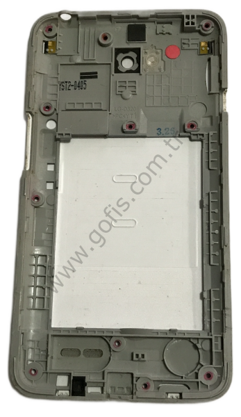 LG OPTIMUS L70 D320 ARKA PİL KAPAK + ORTA ÇITA PLASTİK BEYAZ %100 ORİJİNAL