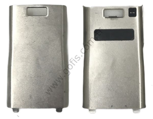 NOKİA E50 ARKA PİL KAPAK METAL GÜMÜŞ