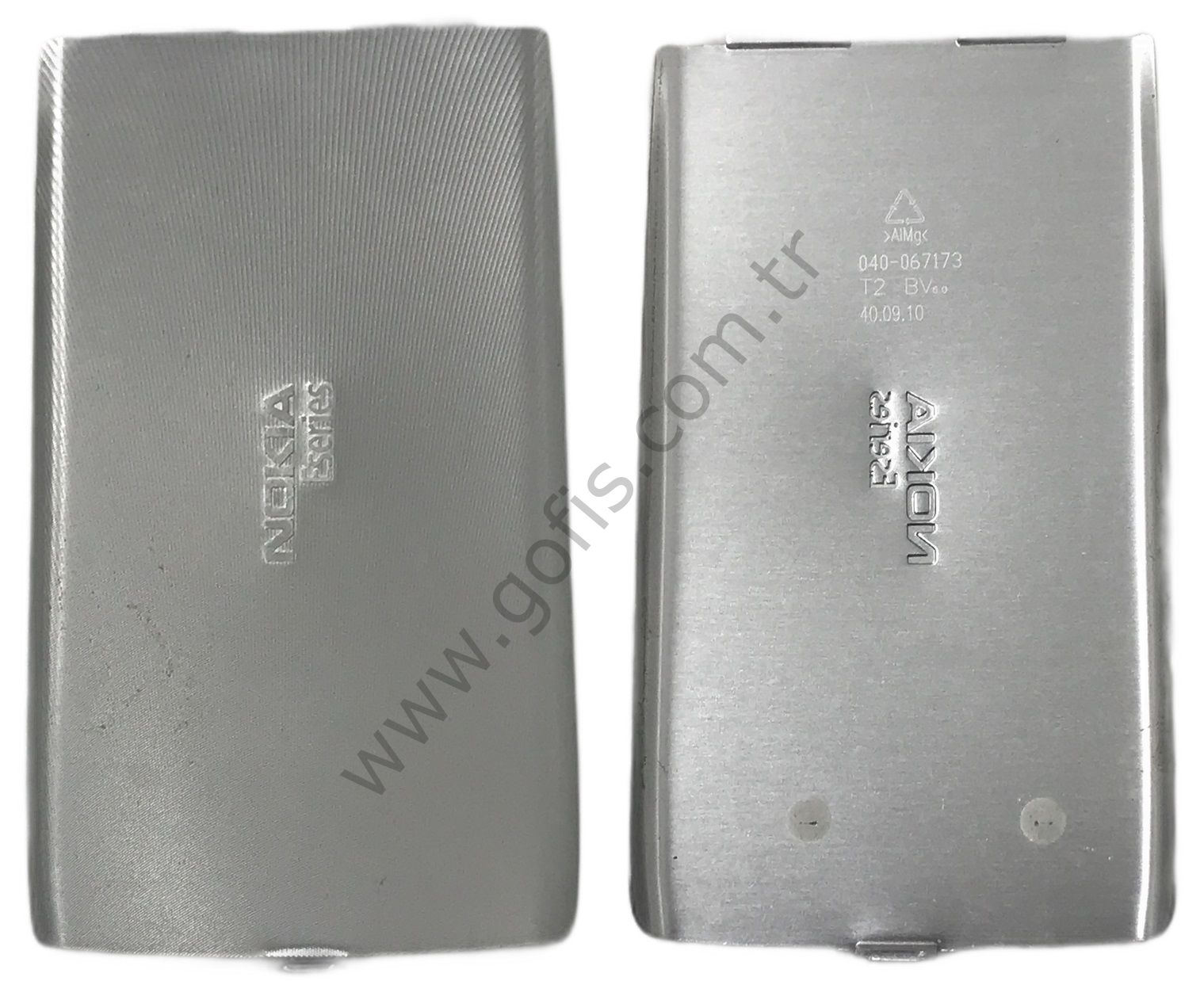 NOKİA E52 ARKA PİL KAPAK METAL GÜMÜŞ