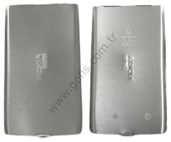 NOKİA E52 ARKA PİL KAPAK METAL GÜMÜŞ