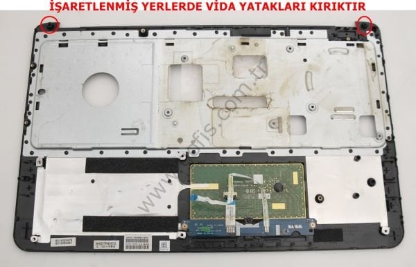 HP 15-R202NT ÜST KASA 760961-001 AP14D000360 KLAVYE KASASI *İŞARETLENMİŞ VİDA YATAKLARI KIRIKTIR*