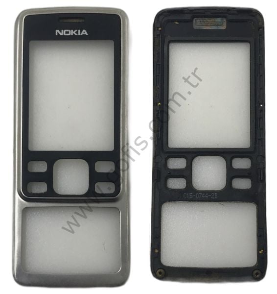 NOKİA 6300 ÖN KAPAK METAL GÜMÜŞ