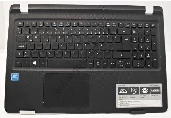 ACER ASPİRE ES 15 ES1-533 ÜST KASA KLAVYE AP1NX000400 KLAVYE KASASI