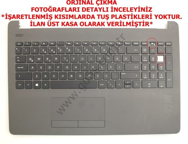 HP PAVILION 15 250 G6 255 G6 ÜST KASA AP204000E20 AM204000100 *END VE 9 TUŞU PLASTİĞİ YOKTUR*