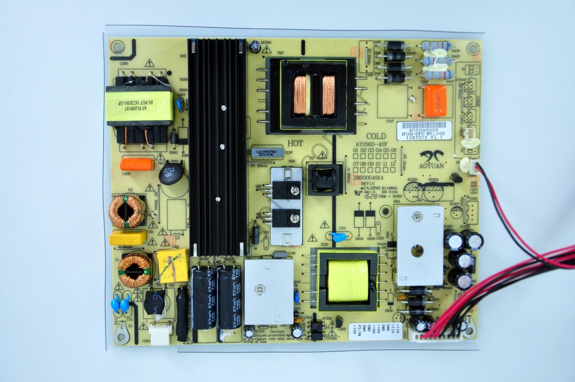 AXEN AX049DLD12AT050-ILFM POWER BOARD AY156D-4SF AY156D-4SF67 12AT073 BESLEME KARTI