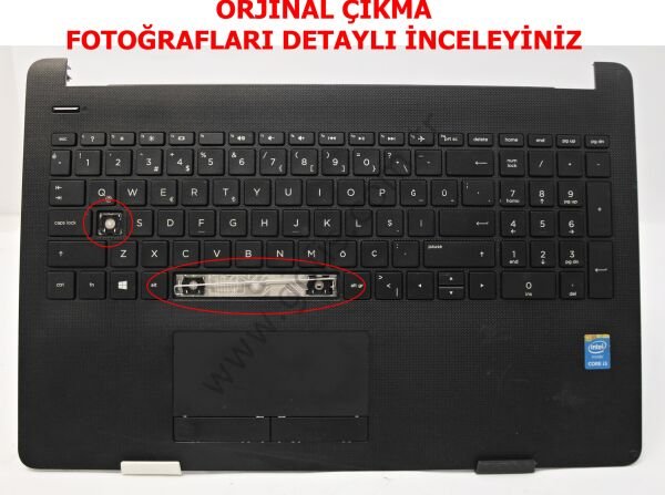 HP 15-BS153NT ÜST KASA KLAVYE KASASI AP204000E00SVT *EKSİK TUŞ*