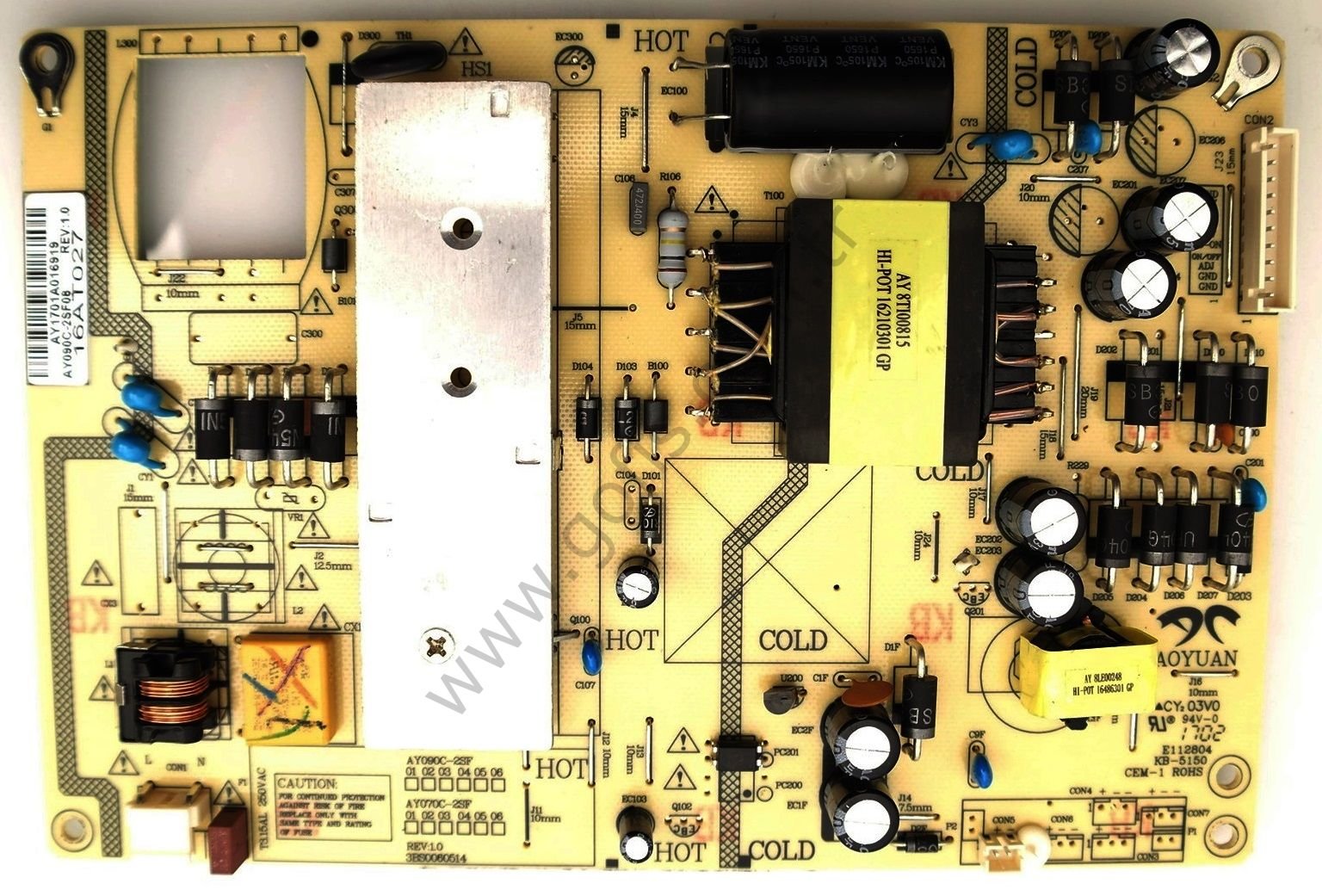 AXEN AX039LD071-S2 POWER BOARD 16AT027 BESLEME KARTI 3BS0060514 AY070C-2SF AY090C-2SF08