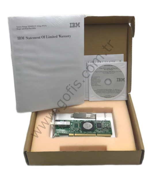 IBM QLA2460-IBMX 4GB SİNGLE PORT FİBER CHANNEL PCI-X NETWORK ADAPTER 39M6018 39M6017