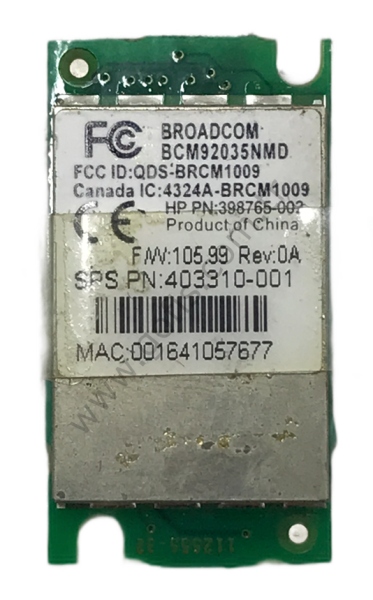 HP COMPAQ NX6110 BLUETOOTH KARTI 398765-002 403310-001 BCM92035NMD