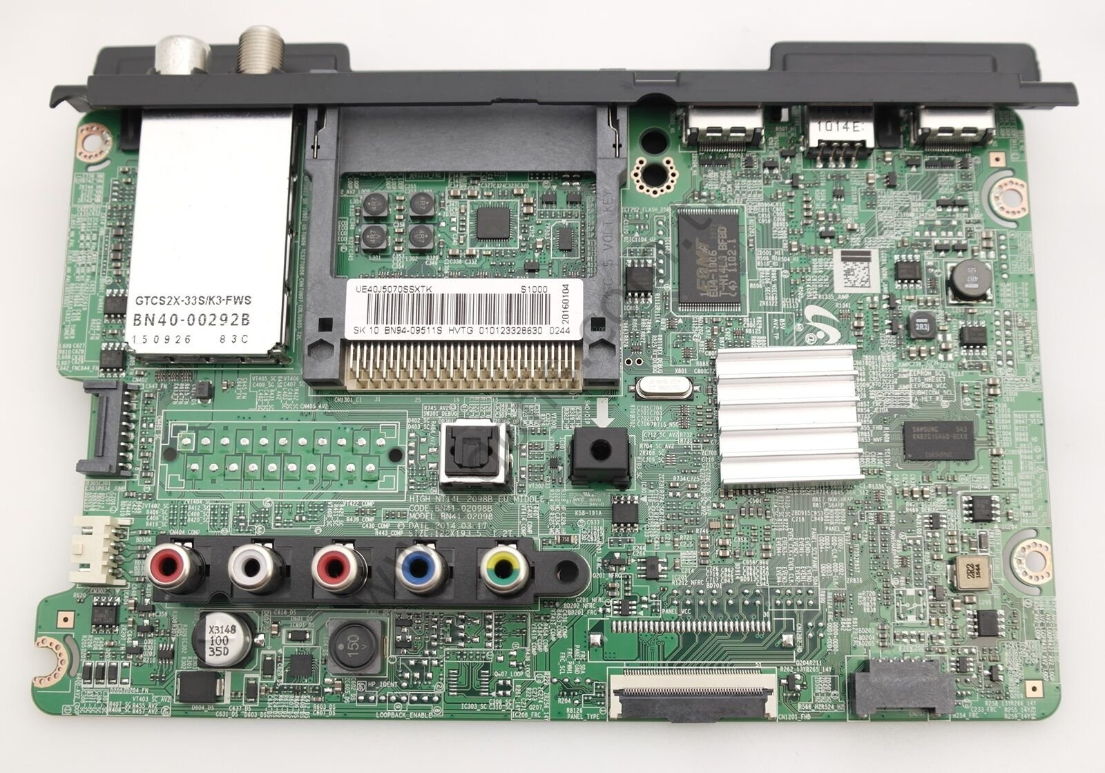 SAMSUNG UE40J5070 ANAKART BN94-09511S BN41-02098 BN41-02098B MAİN BOARD