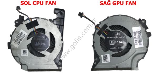 HP PAVİLİON GAMİNG 15-CX CPU-GPU FAN DC28000M4F0 DC28000M5F0 L20335-001 L20334-001 %100 ORİJİNAL