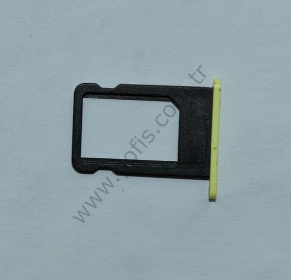 APPLE İPHONE 5C SİM KART YUVASI TEPSİSİ SARI %100 ORİJİNAL