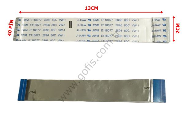 JI-HAW AWM E118077 2896 80C VW-1 FLEX KABLO 2CM 13CM 40 PİN FLEX CABLE