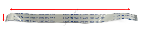 JI-HAW AWM E118077 2896 80C VW-1 FLEX KABLO 1CM 16,3CM 20 PİN FLEX CABLE