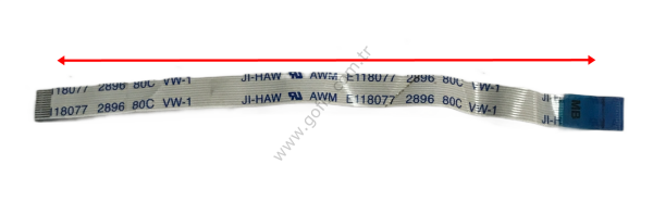 JI-HAW AWM E118077 2896 80C VW-1 FLEX KABLO 11,8CM 12 PİN FLEX CABLE