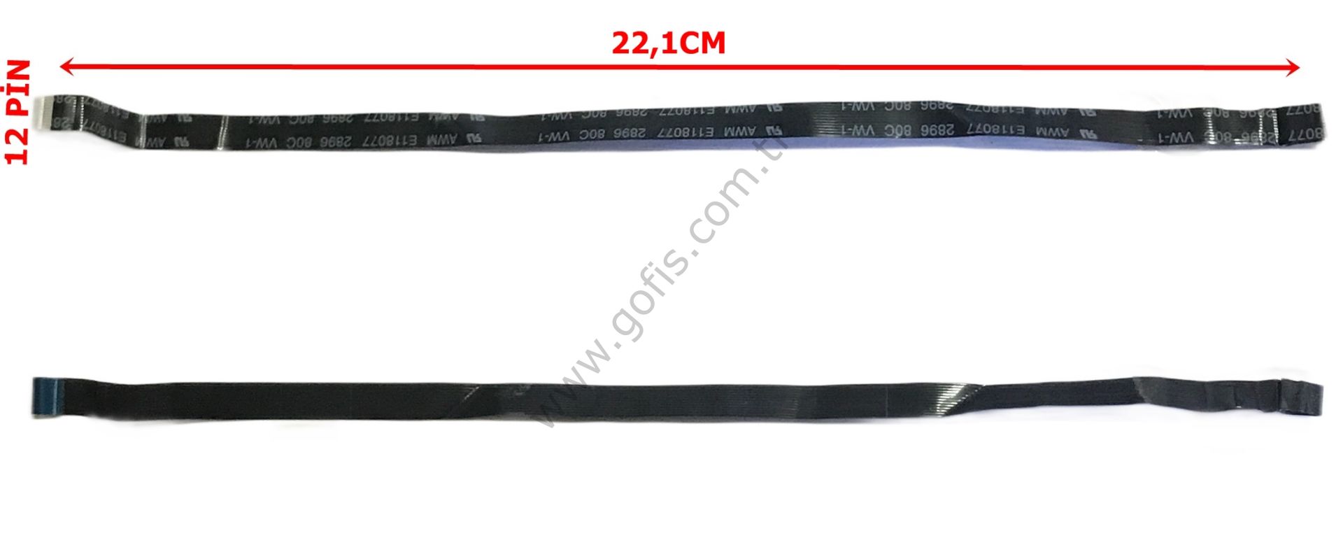AWM E118077 2896 80C VW-1 FLEX KABLO 22,1CM 12 PİN FLEX CABLE