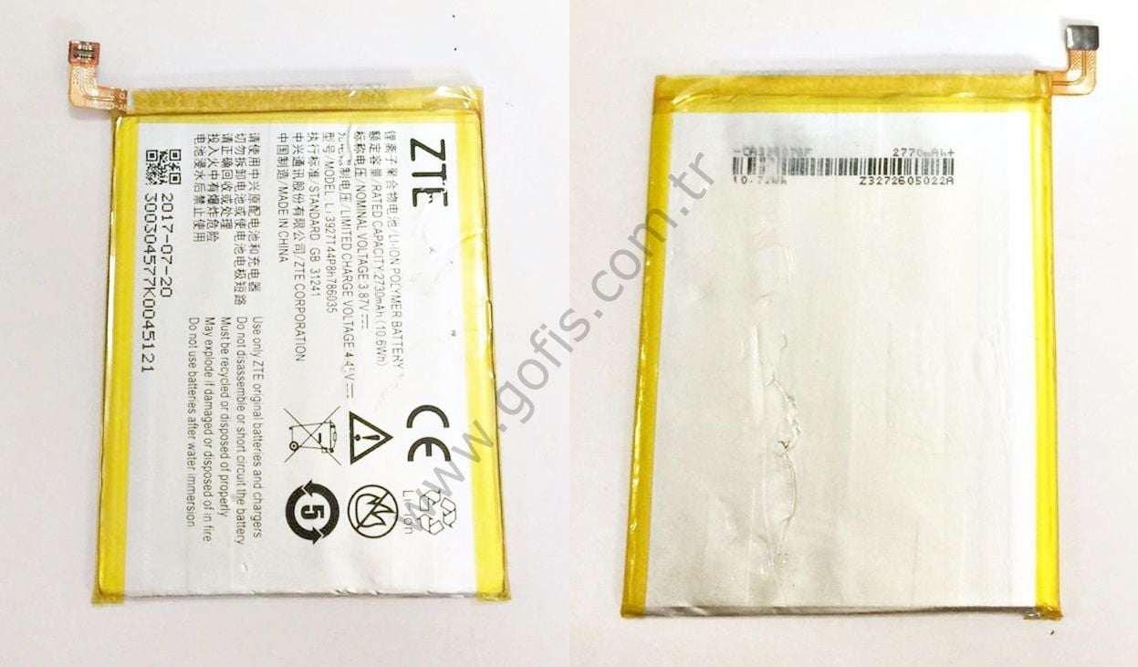 TURKCELL T80 PİL BATARYA Li3927T44P8h786035 2730mAh %100 ORİJİNAL