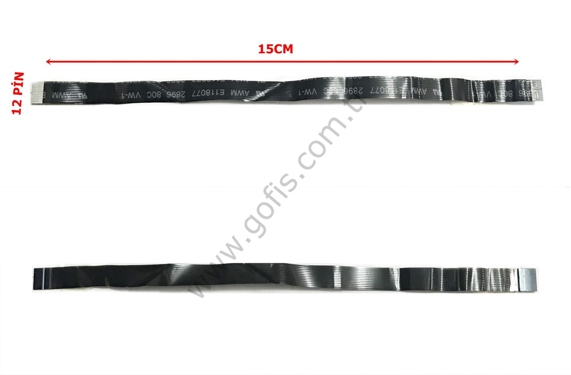 AWM E118077 2896 80C VW-1 FLEX KABLO 15CM 12 PİN FLEX CABLE
