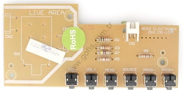 BEKO F 668 POWER BUTTON ZN4.191-10 TUŞ TAKIMI