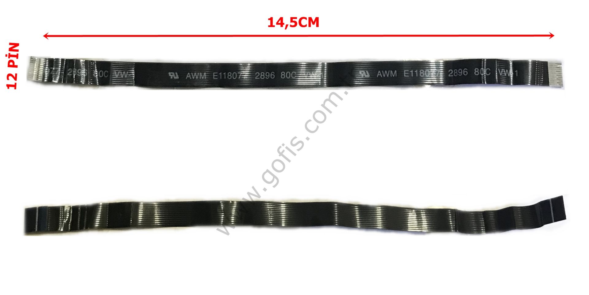 AWM E118077 2896 80C VW-1 FLEX KABLO 14,5CM 12 PİN FLEX CABLE