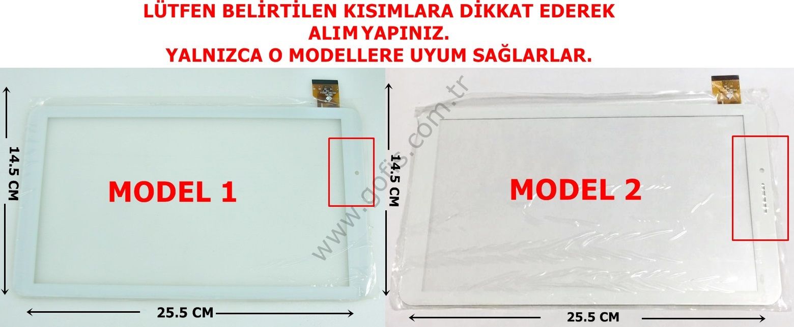 AMPE A101 DOKUNMATİK ÖN CAM TPC1667 VER3.0