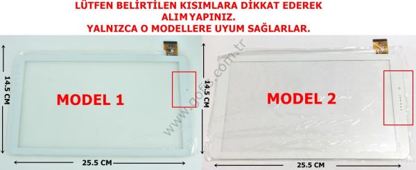AMPE A101 DOKUNMATİK ÖN CAM TPC1667 VER3.0