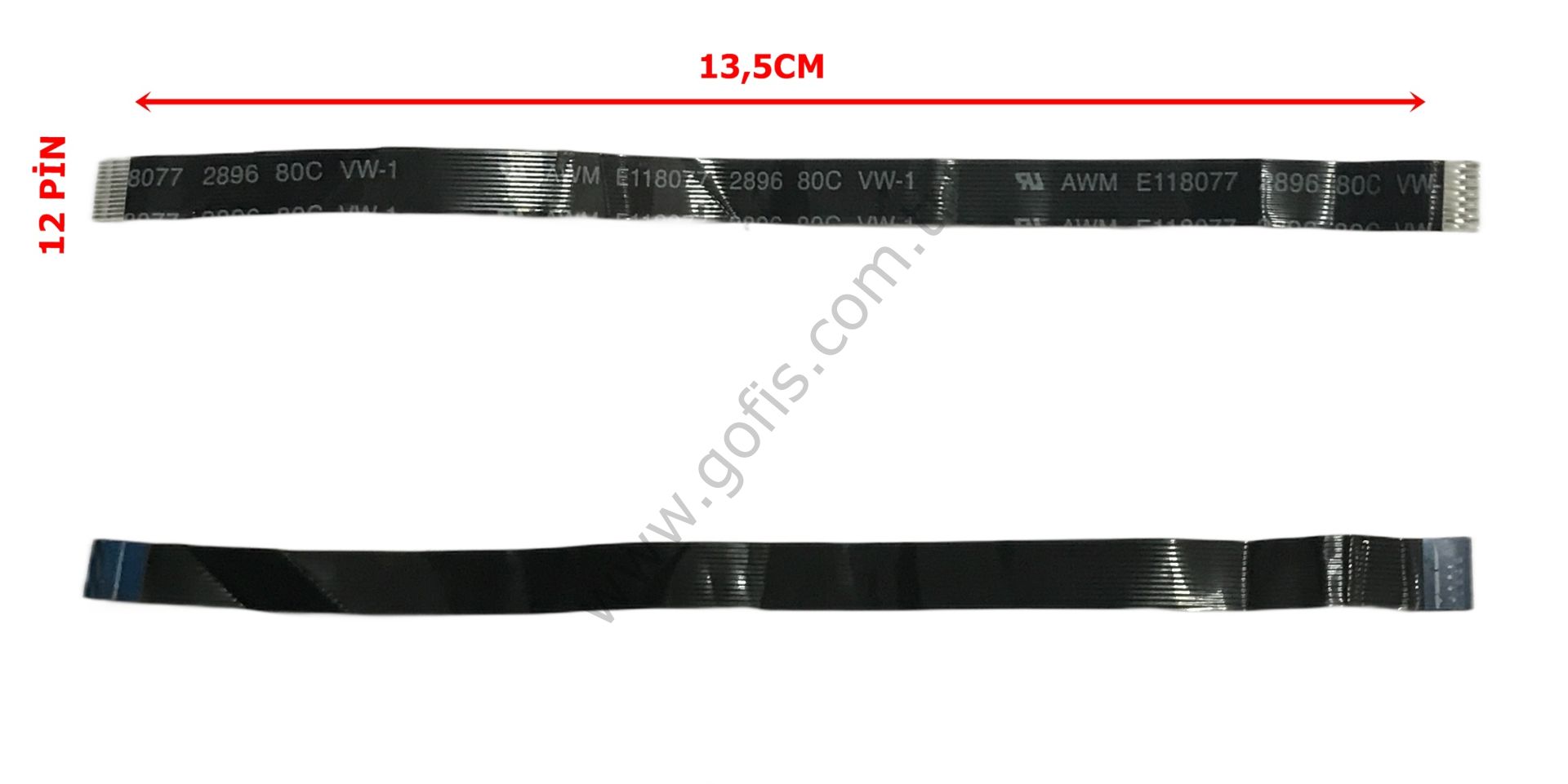 AWM E118077 2896 80C VW-1 FLEX KABLO 13,5CM 12 PİN FLEX CABLE