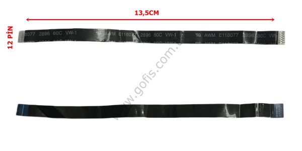 AWM E118077 2896 80C VW-1 FLEX KABLO 13,5CM 12 PİN FLEX CABLE