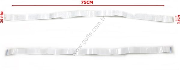 FUJIKURA -T AWM 20624 80C 60V VW-1 -F- FLEX KABLO 2,6CM 75CM 20 PİN FLEX CABLE