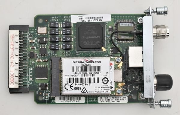 CİSCO HWIC-3G-HSPA 800-30450-02 73-11671-02 SİNGLE PORT 3G WAN WİRELESS İNTERFACE CARD