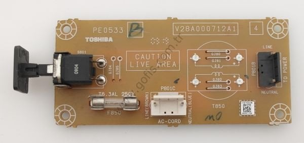 TOSHIBA PE0533 V28A000712A1 TUŞ TAKIMI CCP-6400S ON OFF SWITCH