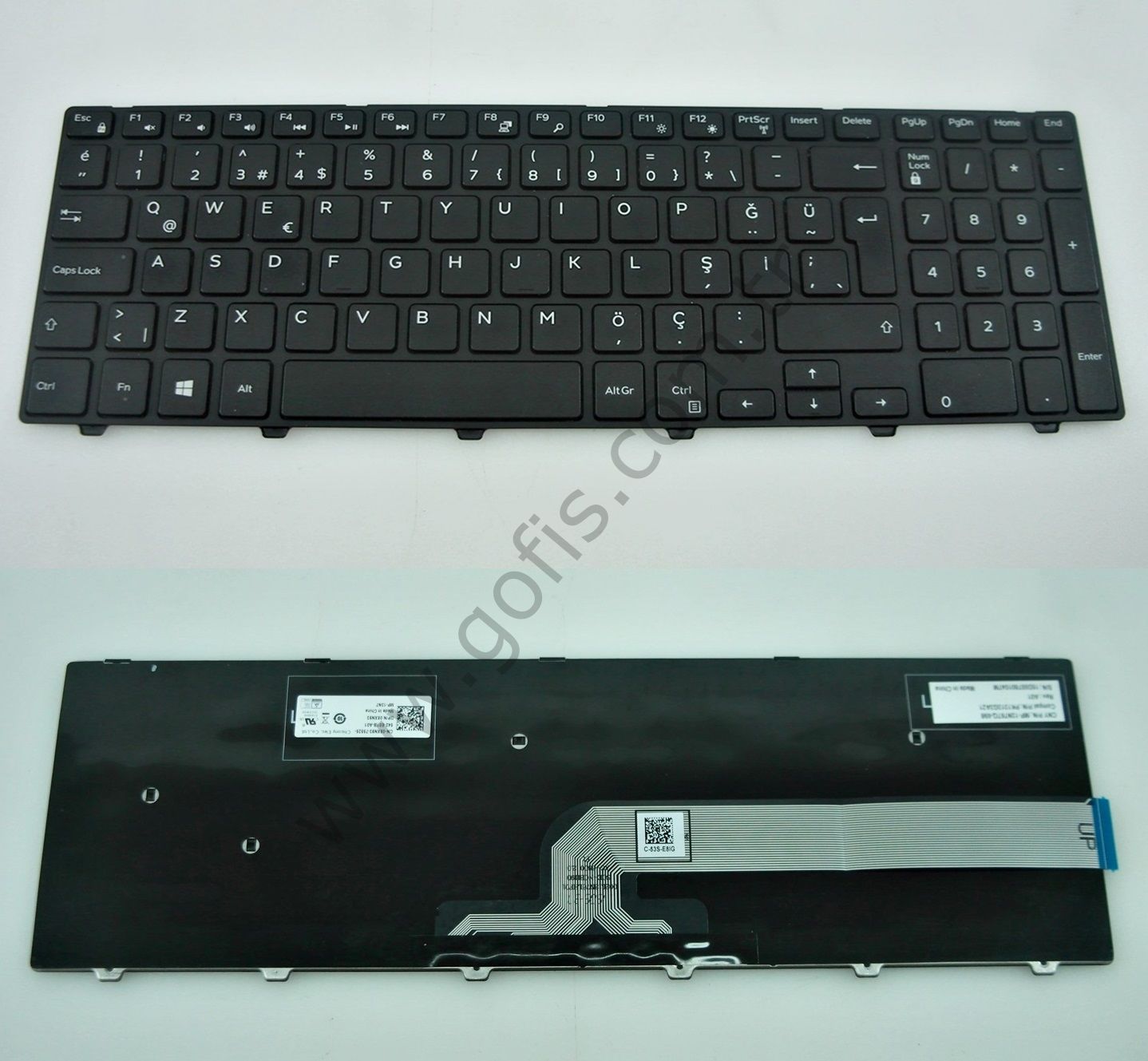 DELL İNSPİRON 15-3000 3541 3542 3543 3551 3558 3878 17-5000 5551 5555 5558 5559  KLAVYE TÜRKÇE Q CN-08XN93