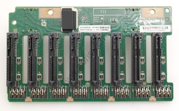 HP SAS SATA 8 SLOT SFF BACKPLANE BOARD 832305-001 777279-001
