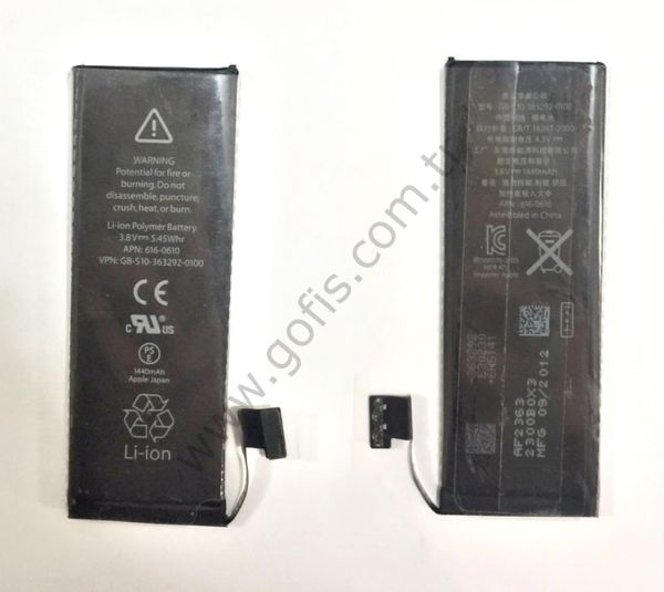 APPLE İPHONE 5 PİL BATARYA 616-0610 1440MAH %100 UYUMLU