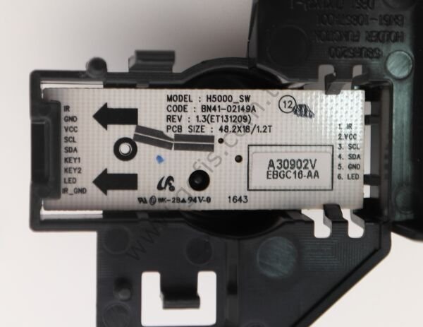 SAMSUNG UE58J5270AS BUTTON BOARD H5000_SW BN41-02149A TUŞ TAKIMI