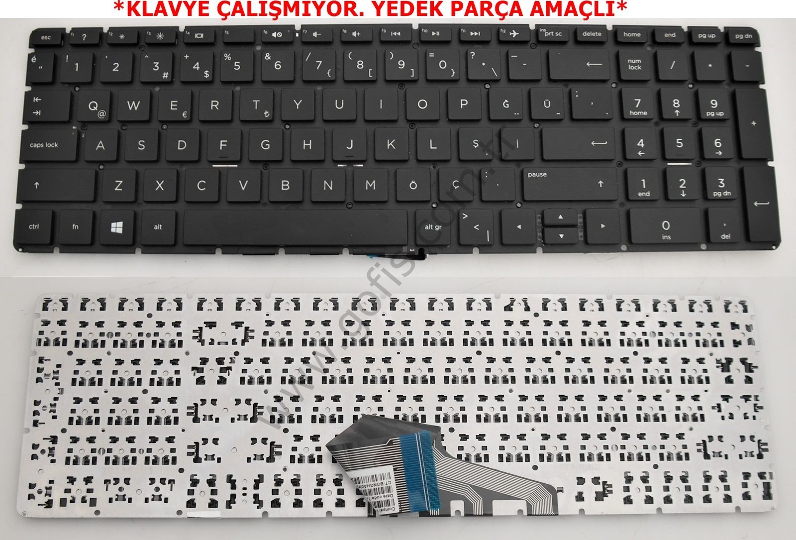 HP 250 G6 255 G6 KLAVYE TÜRKÇE Q PK132041A18 NSK-XDASC *YEDEK PARÇA AMAÇLI*