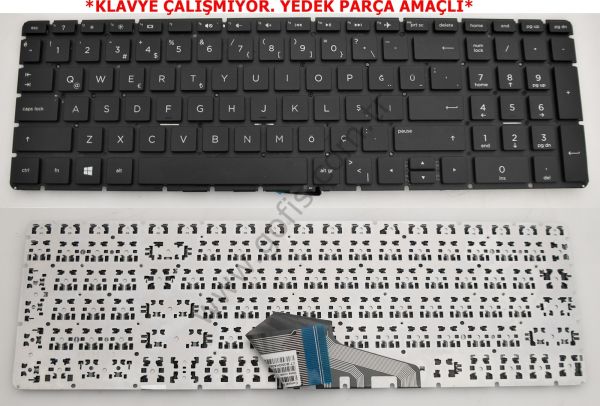 HP 250 G6 255 G6 KLAVYE TÜRKÇE Q PK132041A18 NSK-XDASC *YEDEK PARÇA AMAÇLI*